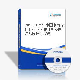 2015-2020年中国电力信息化行业预测及投资战略咨询报告